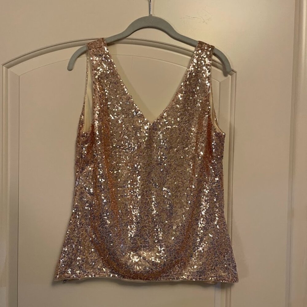 Grace Karin Women's Sleeveless Sparkle Sequin Top-Size Large